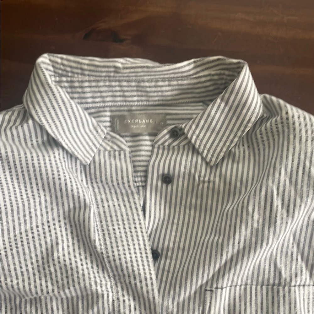 Everlane Gray Casual Button Down Shirt